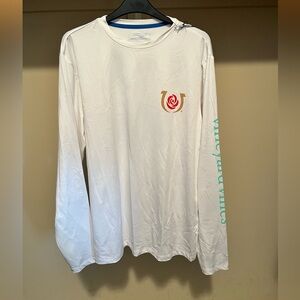 Vineyard Vines White and Blue Kentucky Derby Shirt